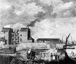 Производство с использованием движущей силы воды в Челси (1752)