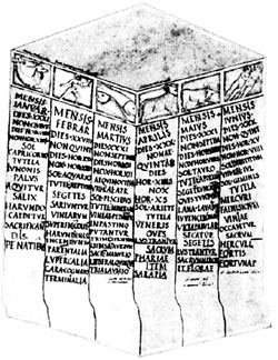 Юлианский календарь на камне