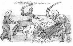 Посадник его и тиунов его домы пограбиша, а самех избиша…