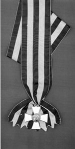 Знак ордена Св. Георгия Победоносца 1-й степени на ленте