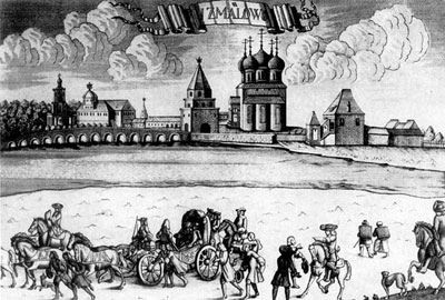 Измайлово. Гравюра И. Зубова. 1728—1729 гг.