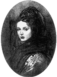 Александра Григорьевна Муравьева, жена декабриста Н.М. Муравьева. Автор портрета П.Ф.Соколов