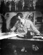 В.А. Комаровский за работой в Ракше. Фото 1913 г.