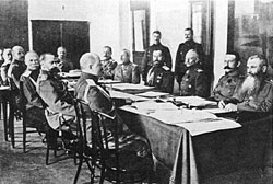 Совещание в Ставке Верховного главнокомандующего .1 апреля 1916 г.