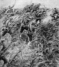 Взятие болгарами артиллериийского редута в бою при Люле-Бургасе