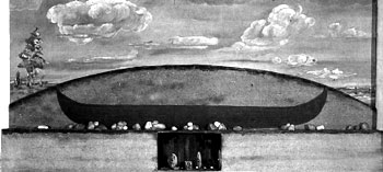 Погребальный чёлн викинга. Реконструкция