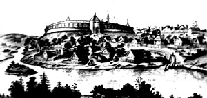 Кремль и посад в XII в. Реконструкция