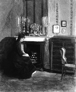 В комнате. И.Н. Крамской. 1862 г.