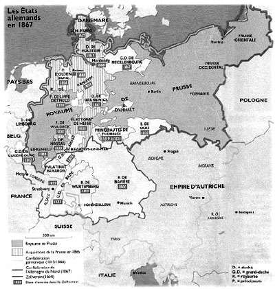 Германские государства в 1867 г.