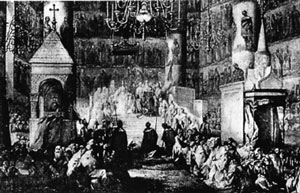 Коронация императрицы Екатерины II в 1762 г. С.Торелли