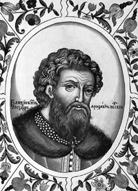 Александр Невский. Титулярник XVII века. До времён Петра&nbsp;I русские князья носили бороды