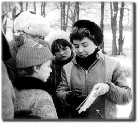 А.Юшко с кружковцами во Владимире. 1970-е гг.
