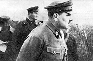 В.К.Блюхер на военных учениях
