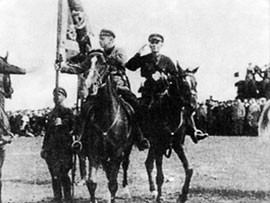 М.Тухачевский на учениях Ленинградского военного округа. Начало 1930-х&nbsp;гг.