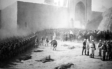 Освобождение гарнизона Баязетской цитадели в 1877 г. Худ. Л.Ф.Лагорио. Военно­исторический музей артиллерии, инженерных войск и войск связи (С.-Петербург)