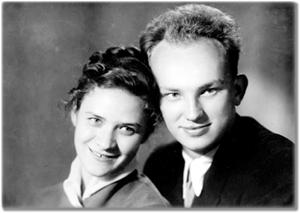 Лев Максимилианович Лебедев с женой Зинаидой Сергеевной. Москва. 1957&nbsp;г.