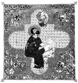 Апостол и Евангелист Марк. Остромирово Евангелие. 1057&nbsp;г. Миниатюра. Л. 126