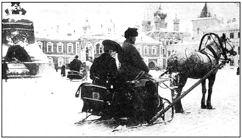 Извозчик в Московском Кремле. 1903 г.