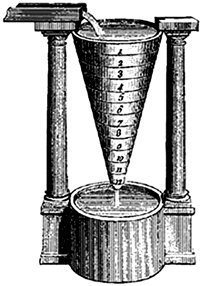 Древнегреческие водяные часы — клепсидра